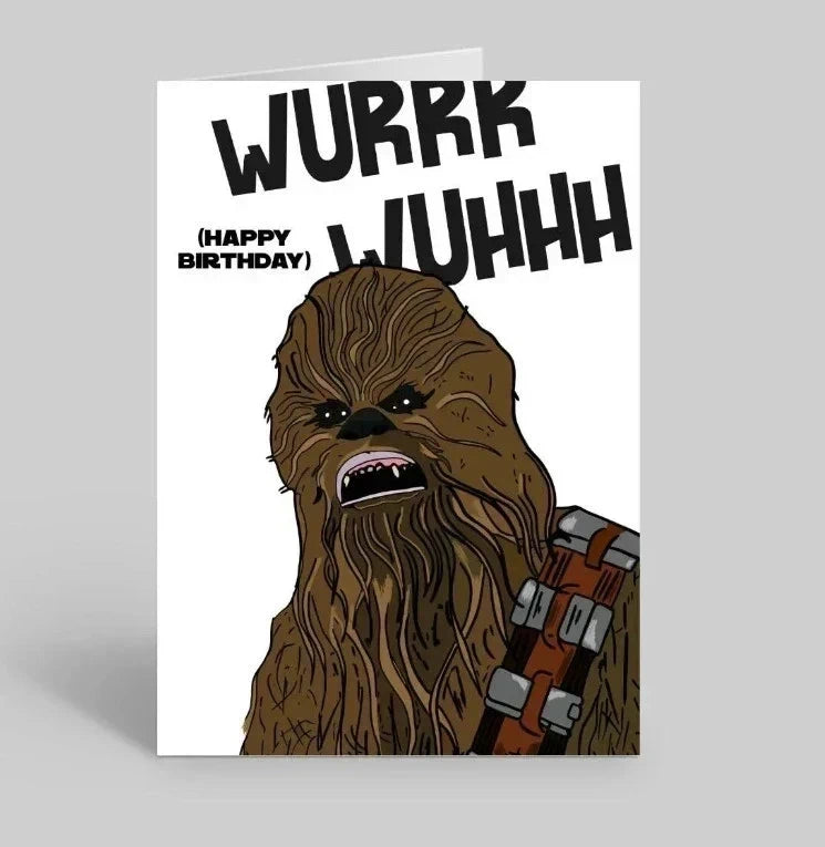 Chewbacca | Star Wars| Birthday A5 Greeting Card
