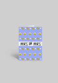 Mrs and Mrs Wedding Bells| A6 Greeting Card