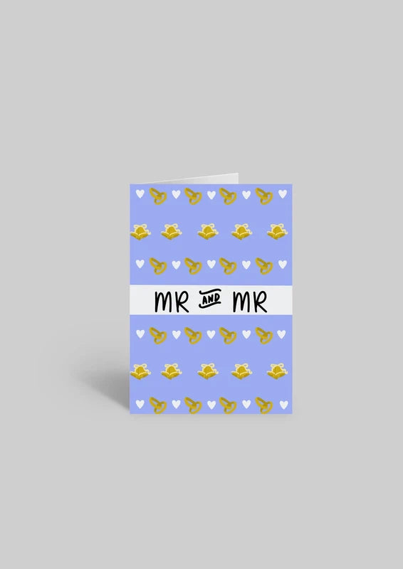Mr and Mr Wedding Bells| A6 Greeting Card