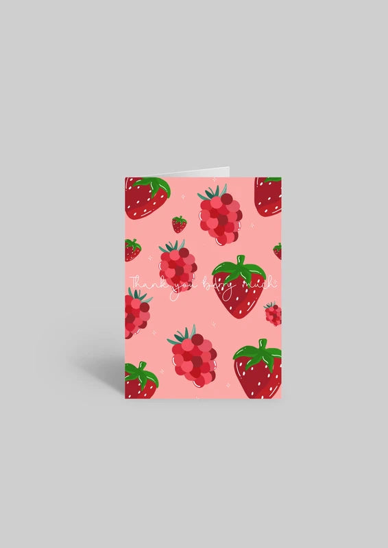 Thank You Berry Much | A6 Greeting Card
