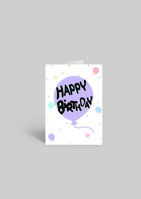 Happy Birthday Balloon | A6 Greeting Card