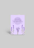 With Sympathy | A6 Greeting Card